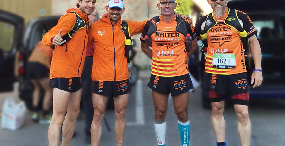 En la Trailwalker-Madrid,la carrera de 100Km por la lucha contra la pobreza y el derecho al agua,el equipo Kriter llega a la meta en primera posición