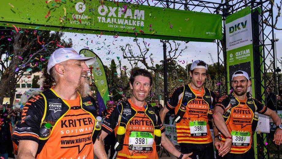 Kriter entra en meta en primer lugar  en la carrera de la Solidaridad OXFAM Trailwalker 2016